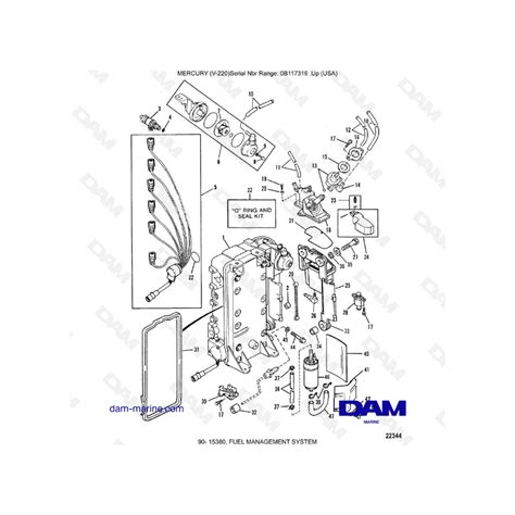 Mercury Mariner V Fuel Management System Dam Marine