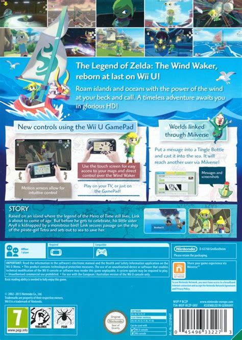 The Legend Of Zelda The Wind Waker 2013 Wii U Box Cover Art Mobygames