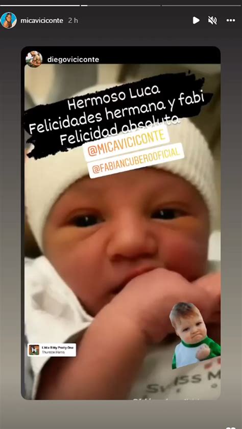 Mica Viciconte Y Fabián Cubero Publicaron La Primera Foto De Su Hijo