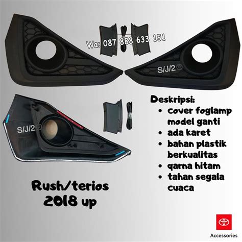 Jual Cover Foglamp Fog Lamp Model Ganti All New Rush Terios 2018 2022