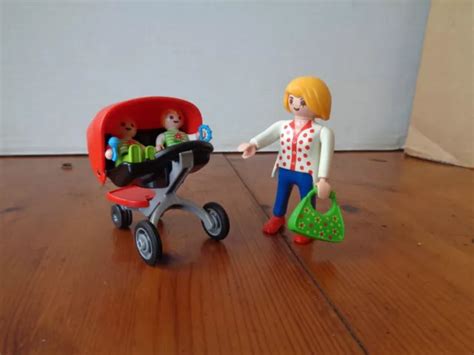 Playmobil Ref Maman Avec Jumeaux Eur Picclick Fr