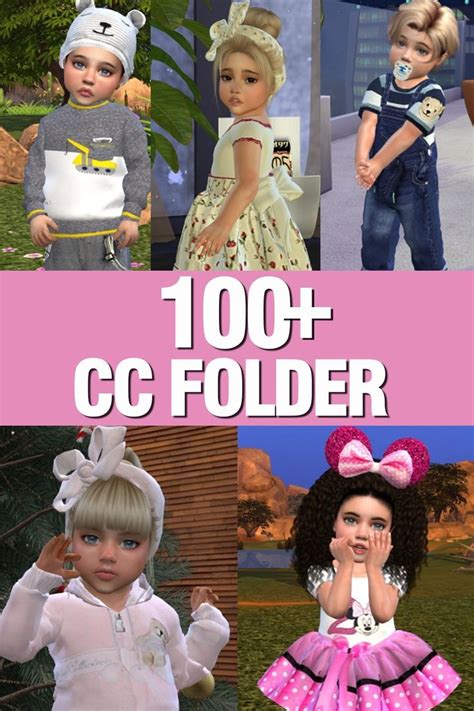 TODDLER CC FOLDER 🍓 The Sims 4 Kids CC Folder (Hair cc, Clothes cc ...