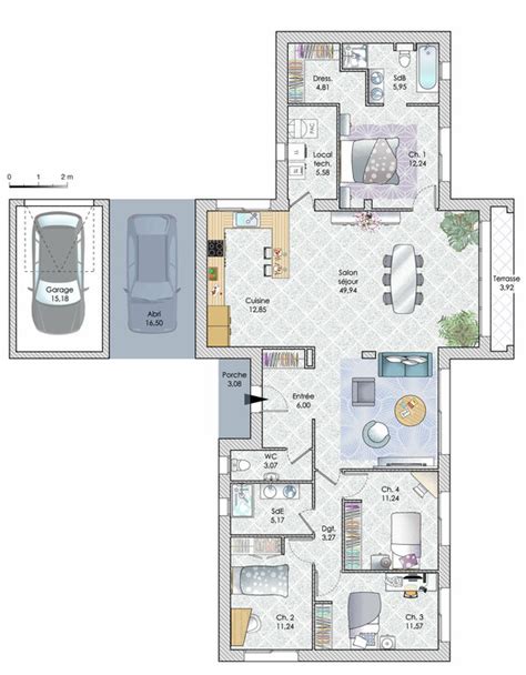 Plans De Maisons Individuelles Plain Pied Gratuits Ventana Blog