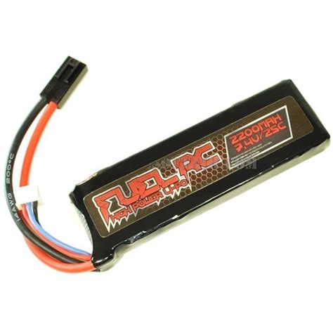 BATTERIA FUCILE SOFTAIR STANDARD LI PO 7 4V X 2200MAH 25C FL 7 4X2200 FUEL