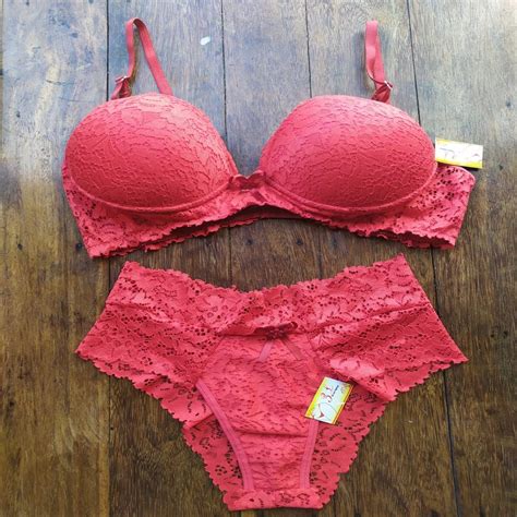 Conjunto Sexy Lingerie Vermelho Feminino Renda Shopee Brasil