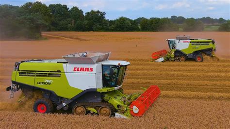 Claas Lexion 760 750 Terra Trac Wheat Harvest 2021 TJ Van Loco