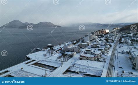 Lake Toya during Winter Season Editorial Photo - Image of blue, abuta ...