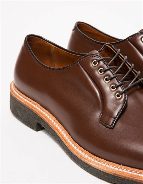 Lyst Alden Lombardy Plain Toe Blucher In Brown For Men