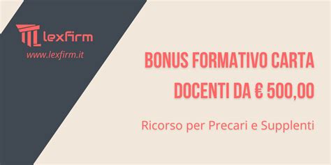 Ricorso Bonus Carta Docenti Per Precari E Supplenti Ecco Come