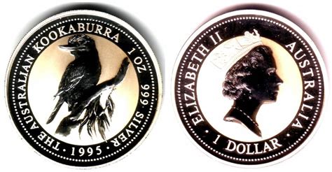 Australien 1 Dollar 1995 1 Silber Unze Kookaburra St In Kapsel MA Shops