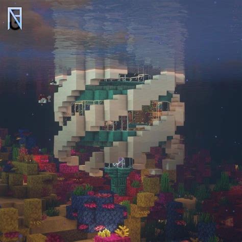 I built an Underwater base! Inspired by u/Goldrobin: Minecraft ...