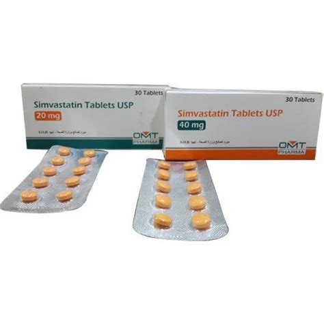 Simvastatin Tablets Usp 40 Mg Packaging Type Strips At Best Price In