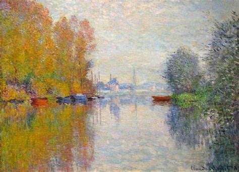 Autumn On The Seine At Argenteuil Claude Oscar Monet