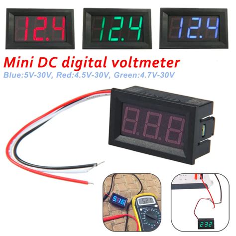 DC 4 50V 30 0V Digital Voltmeter Home Use Voltage Display 2 Wires 0 56