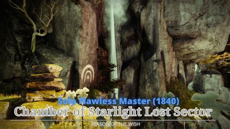 Solo Flawless Master Chamber Of Starlight Lost Sector Season Of The