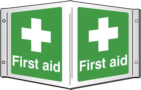 First Aid Projecting 3d Sign 200 X 400mm Safety Sign Signage