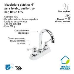 Compra En Linea Mezcladora Plastica Para Lavabo Cuello Tipo