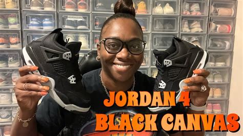 Air Jordan Black Canvas Review On Feet Youtube