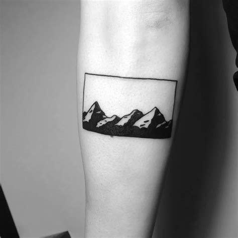 Showcase Your Adventurous Spirit With A Mountain Range Tattoo