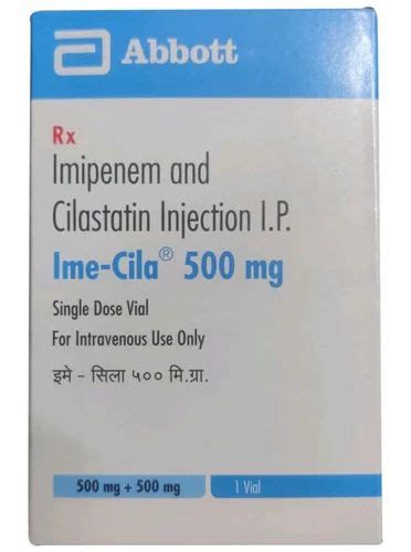 Ime Cila 500mg Imipenem Cilastatin Injection 1000 Mg At Rs 600 Box In Agra