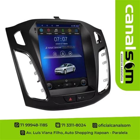 Central Multim Dia Focus Carplay Qled Gb Gb Tesla Android Pol Wifi