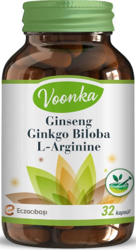 Voonka Ginseng Ginkgo Biloba L Arginine Kapsül 127 35 TL ye Sipariş