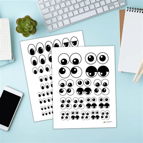 Cut Out Free Printable Eyes For Crafts - Printable Templates