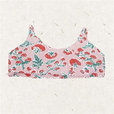 Romwe Fruit Bikini Top Size Small Bikini Top From Depop