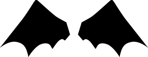 Minimalist black bat wings silhouette 33290325 Vector Art at Vecteezy