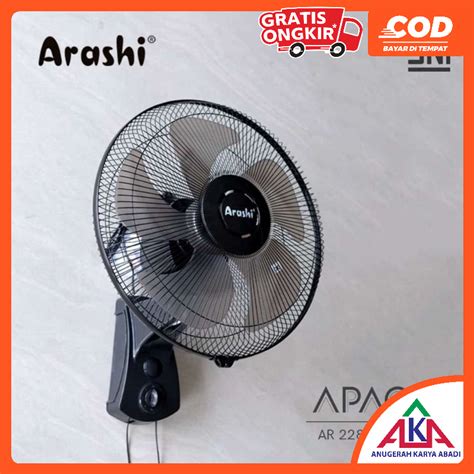 Jual Arashi Apace Kipas Angin Dinding Wall Fan Inch Mode Ar