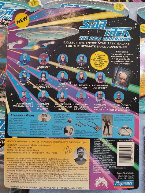 Vintage Unpunched Star Trek The Next Generation Space The Final