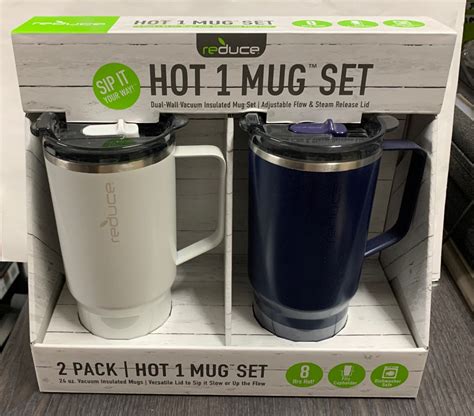 REDUCE HOT Travel Coffee Mug Set Oz Insulated Mug For Tea Coffee And Other Hot Drinks