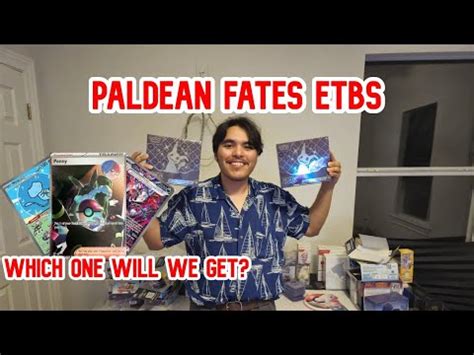 Opening The New Paldean Fates Etbs Better Than Crown Zenith Youtube