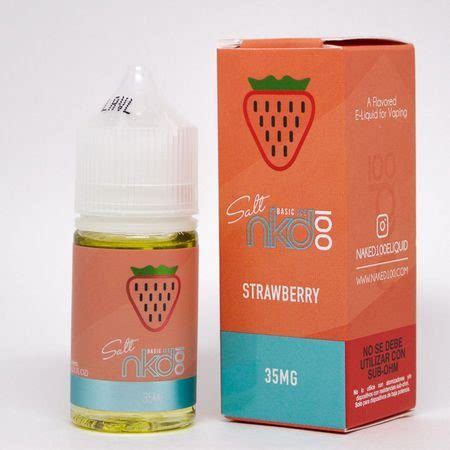 LÍQUIDO SALT NICOTINA BASIC STRAWBERRY ICE NAKED Best Vape Brasil