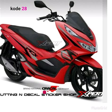 Jual Sticker Cutting Honda Pcx Stiker Pcx Variasi Pcx Striping Pcx