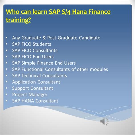 Ppt Sap Simple Finance Training Institute Pune S Hana How Do I