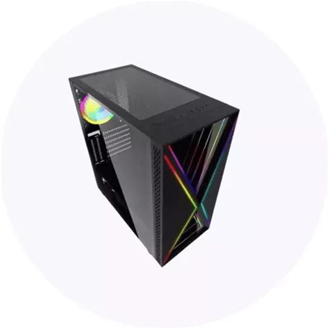 Gabinete Gamer Bluecase Bg Pulse Led Rgb Lateral Vidro Venda Em