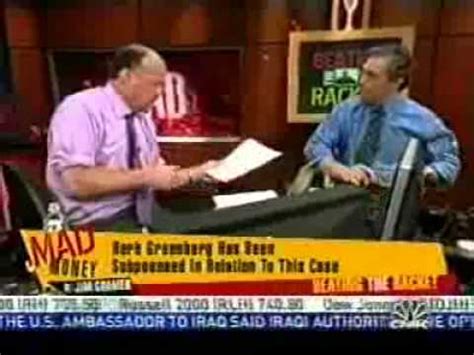 Jim Cramer Discusses Subpoena With Herb Greenberg The Worst Business