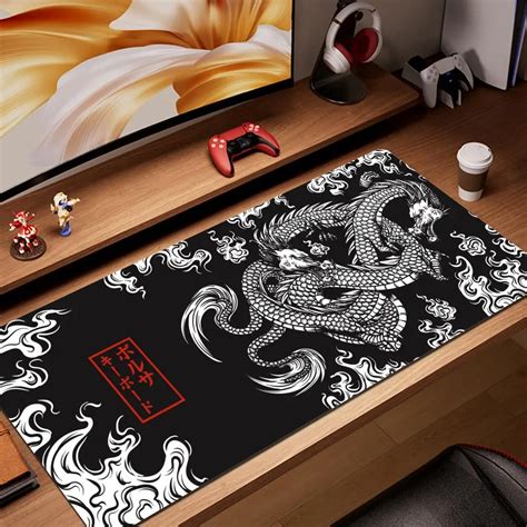 Alfombrilla De Rat N Grande De Dragon Japon S Para Juegos Alfombrilla