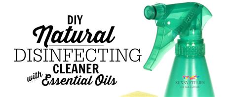 Homemade Natural Disinfecting Cleaner with Essential Oils