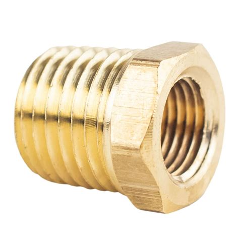 14 Male X 18 Female Npt Hex Bushing Adapter Pipe Reducer Brass Fitting 110c