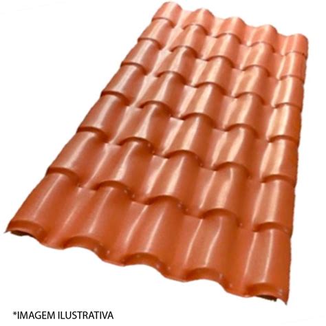 Telha Pvc Colonial Terracota X Cm Madex Telha Pvc Colonial