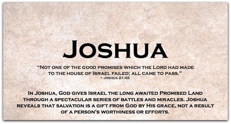 Joshua Summary - Jean Wilund, Christian Writer/Speaker/Bible Teacher