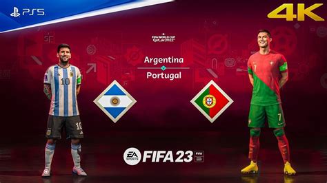 FIFA 23 Argentina Vs Portugal World Cup 2022 Match PS5 4K60