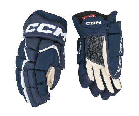 Ccm Hockeyhandskar Jetspeed Sr Navy White Hockey Store