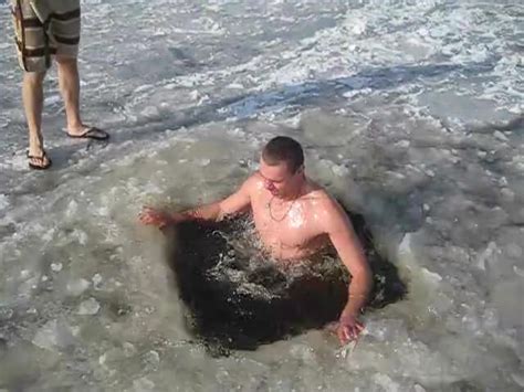 HOT MEN IN THE FROZEN LAKE ThisVid