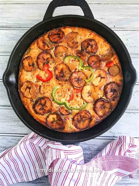 Plantain Frittata Baked Plantain And Eggs My Diaspora Kitchen