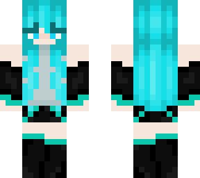 Light Blue Girl | Minecraft Skins