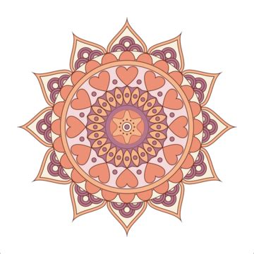 Yellow And Orange Circle Flower Design Vector, Circle Flower Design ...