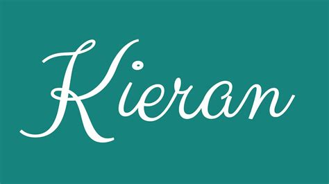 Learn How To Sign The Name Kieran Stylishly In Cursive Writing Youtube